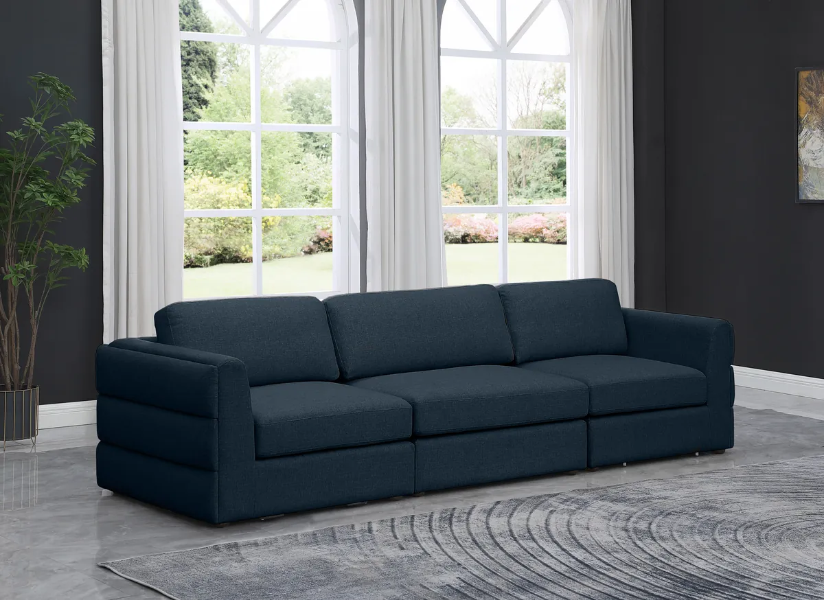 Beckham - Modular 3 Seat Sofa - Navy - View 2
