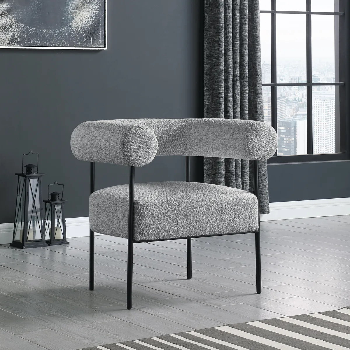 Blake - Accent Chair - Gray - View 2