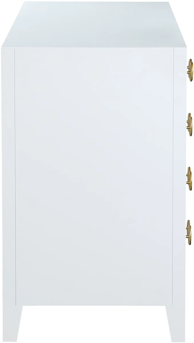 Bowtie - Dresser - White / Gold