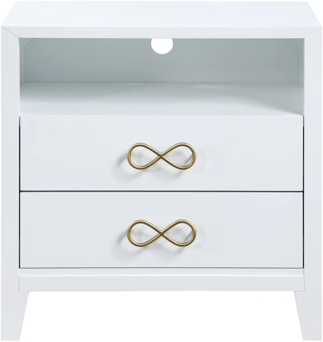 Bowtie - Night Stand - White / Gold