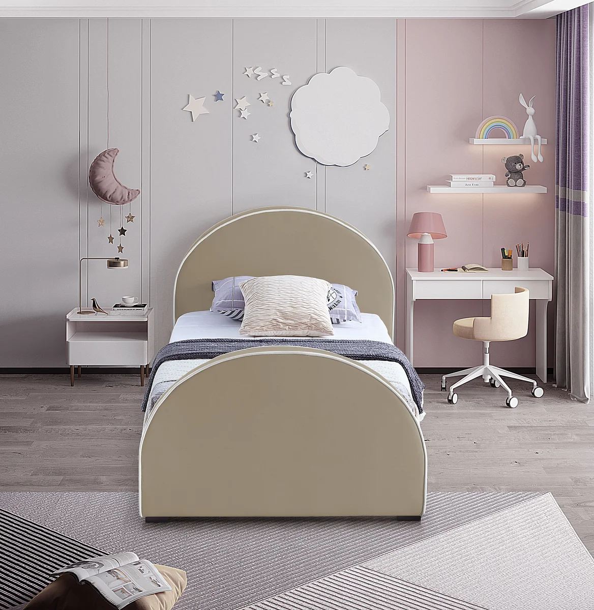 Brody - Twin Bed - Beige