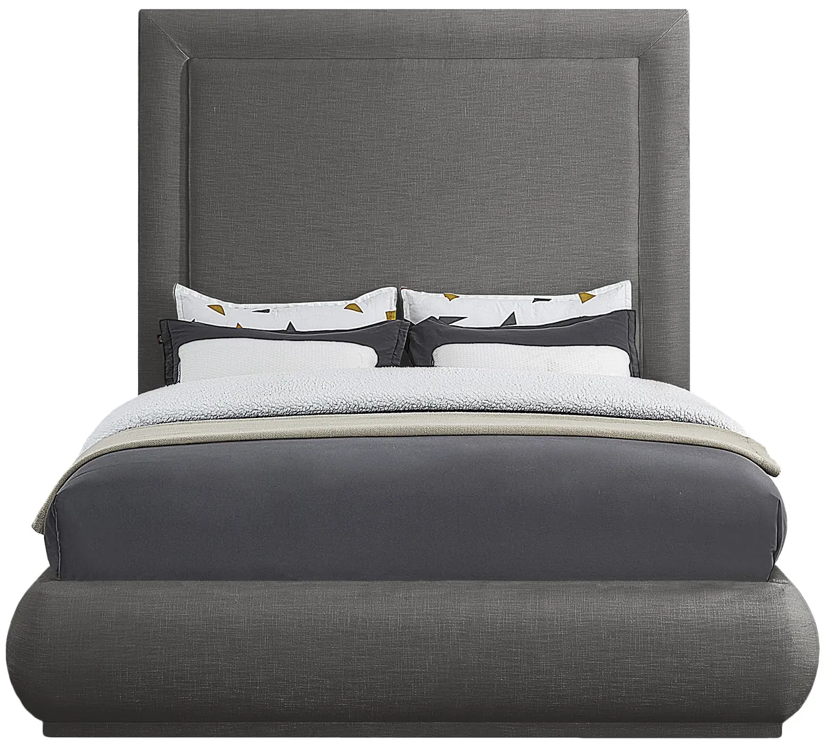 Brooke - King Bed - Gray