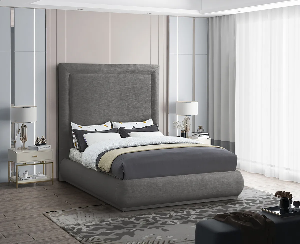 Brooke - King Bed - Gray - View 2