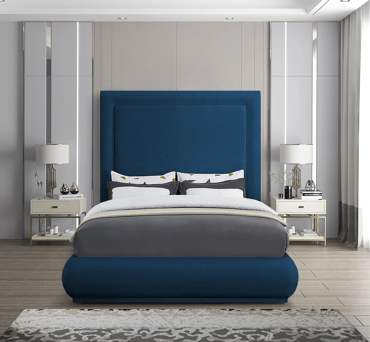 Brooke - King Bed - Navy