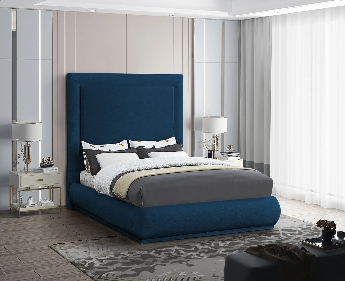 Brooke - King Bed - Navy - View 2