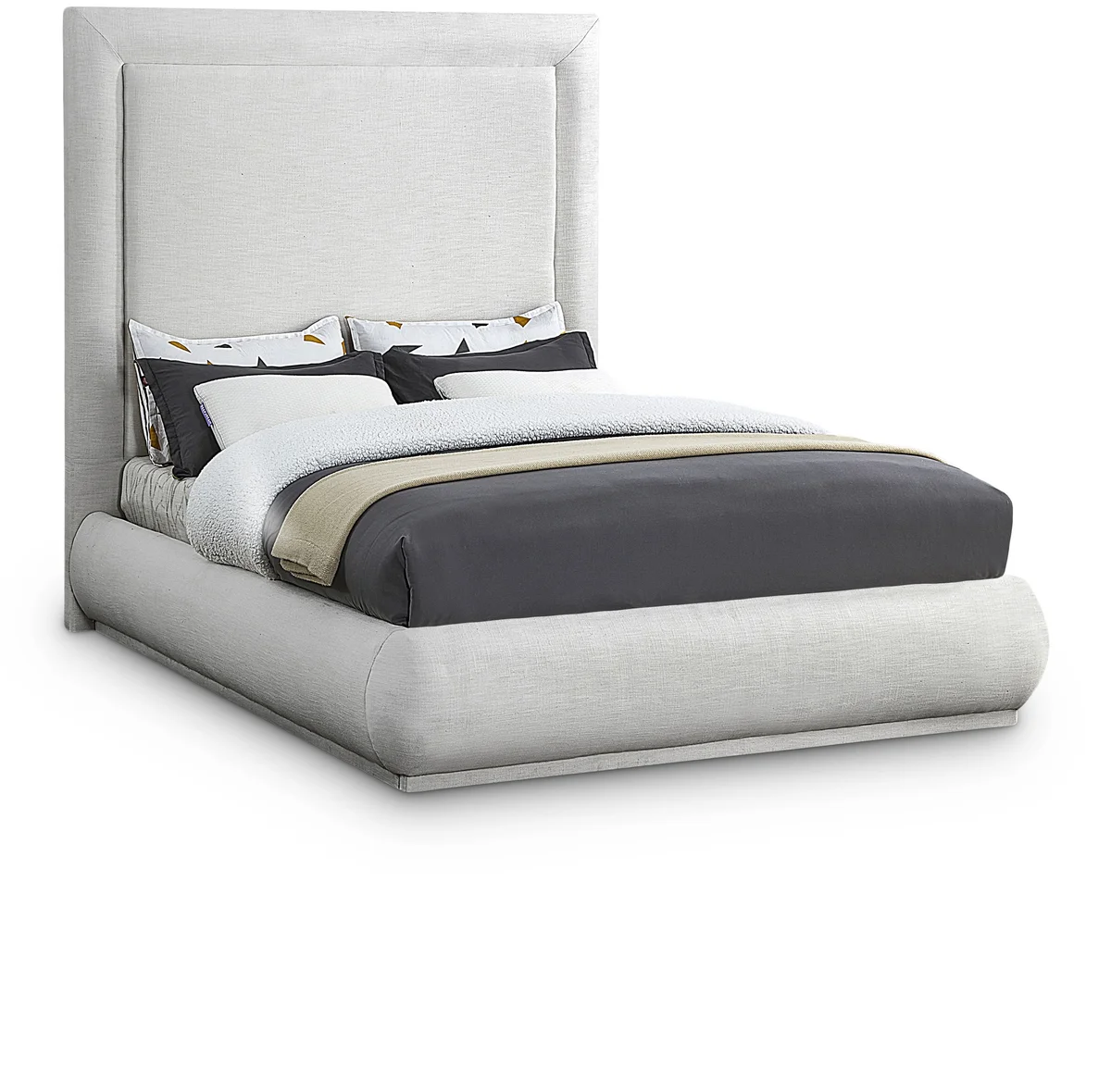 Brooke - King Bed - Cream