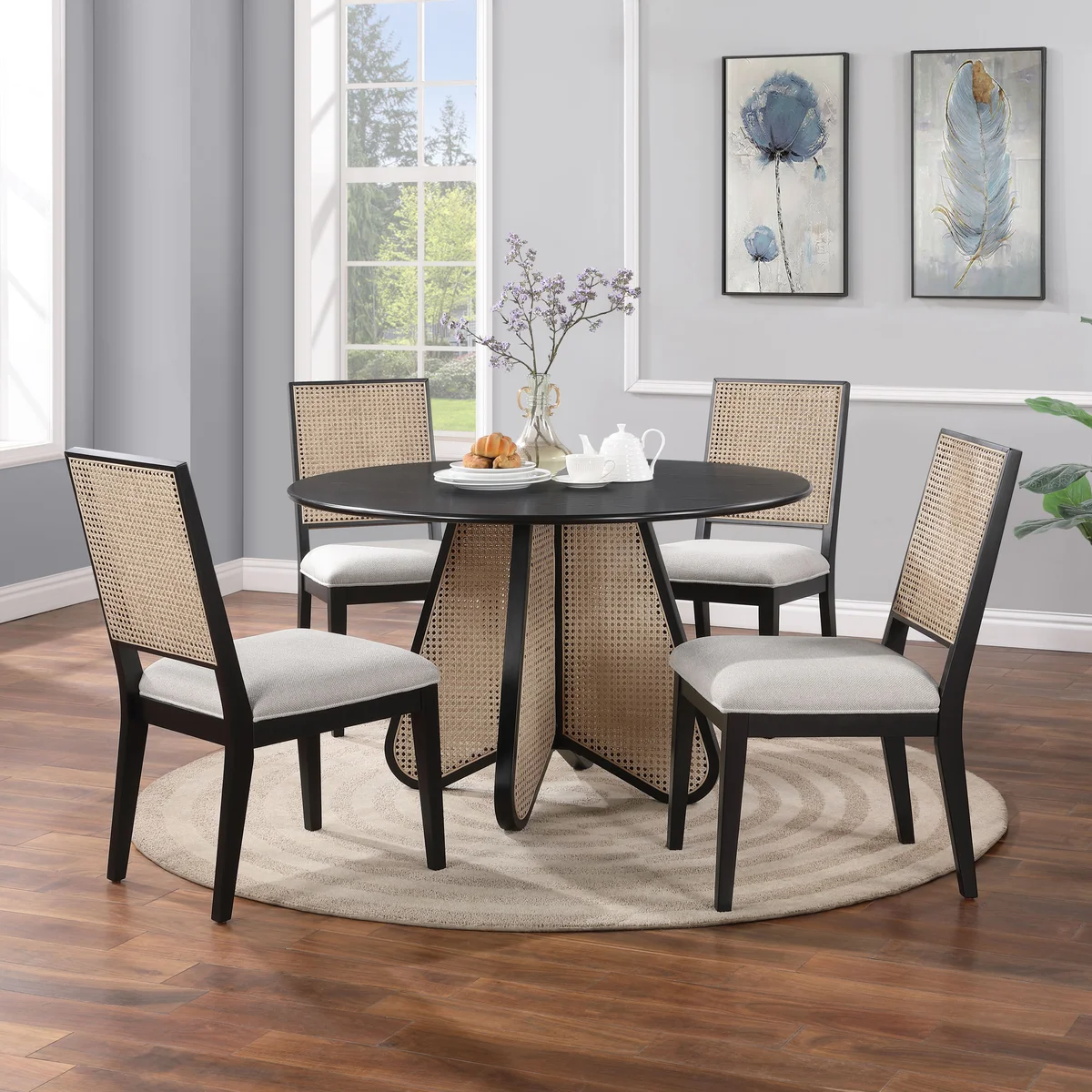 Butterfly - Dining Table - Black - View 2