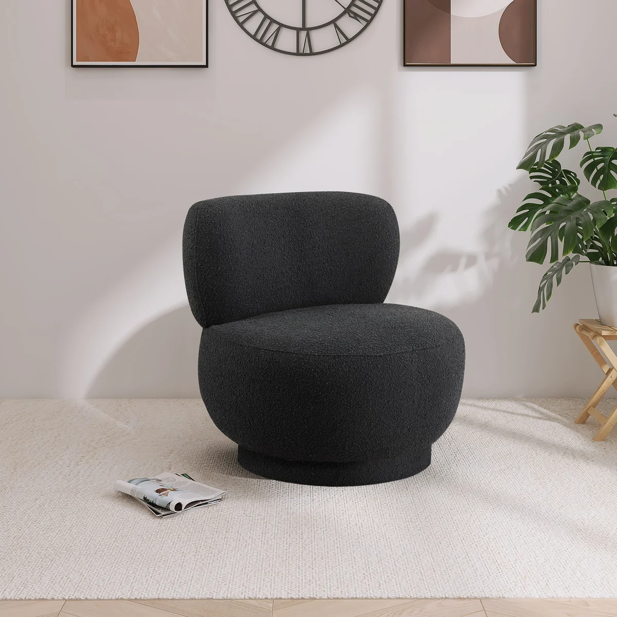 Calais - Accent Chair - Black - View 2