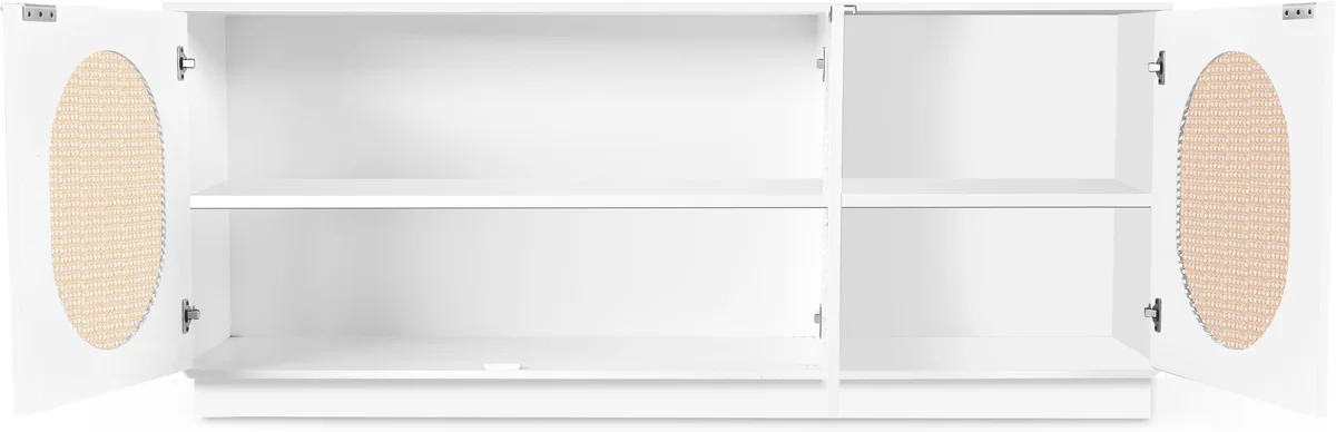 Cane - Sideboard / Buffet - White