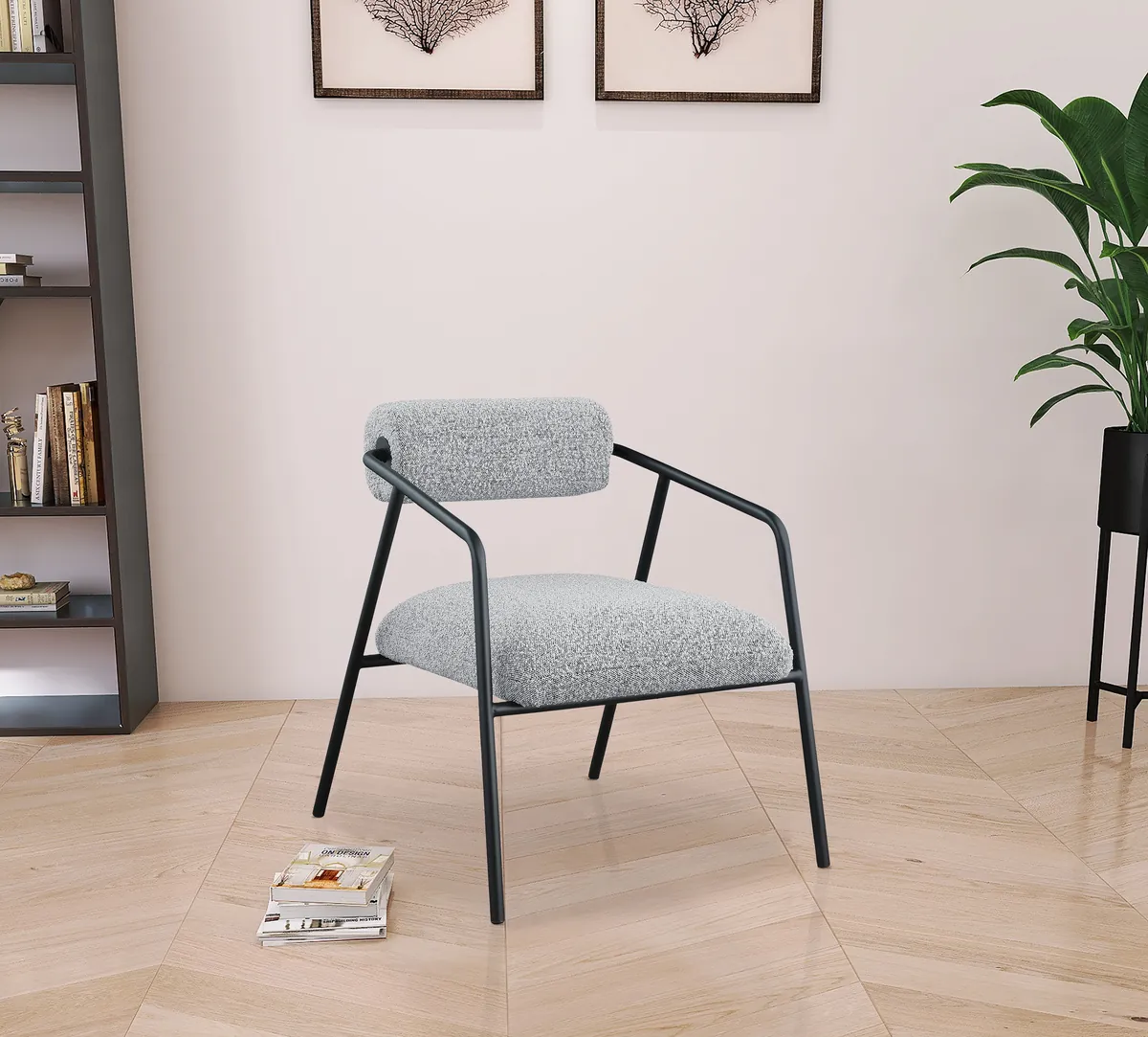 Carly - Accent Chair - Gray - View 2