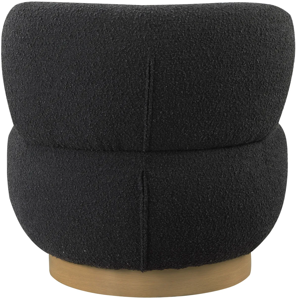 Calais - Accent Chair With Natural Base - Black