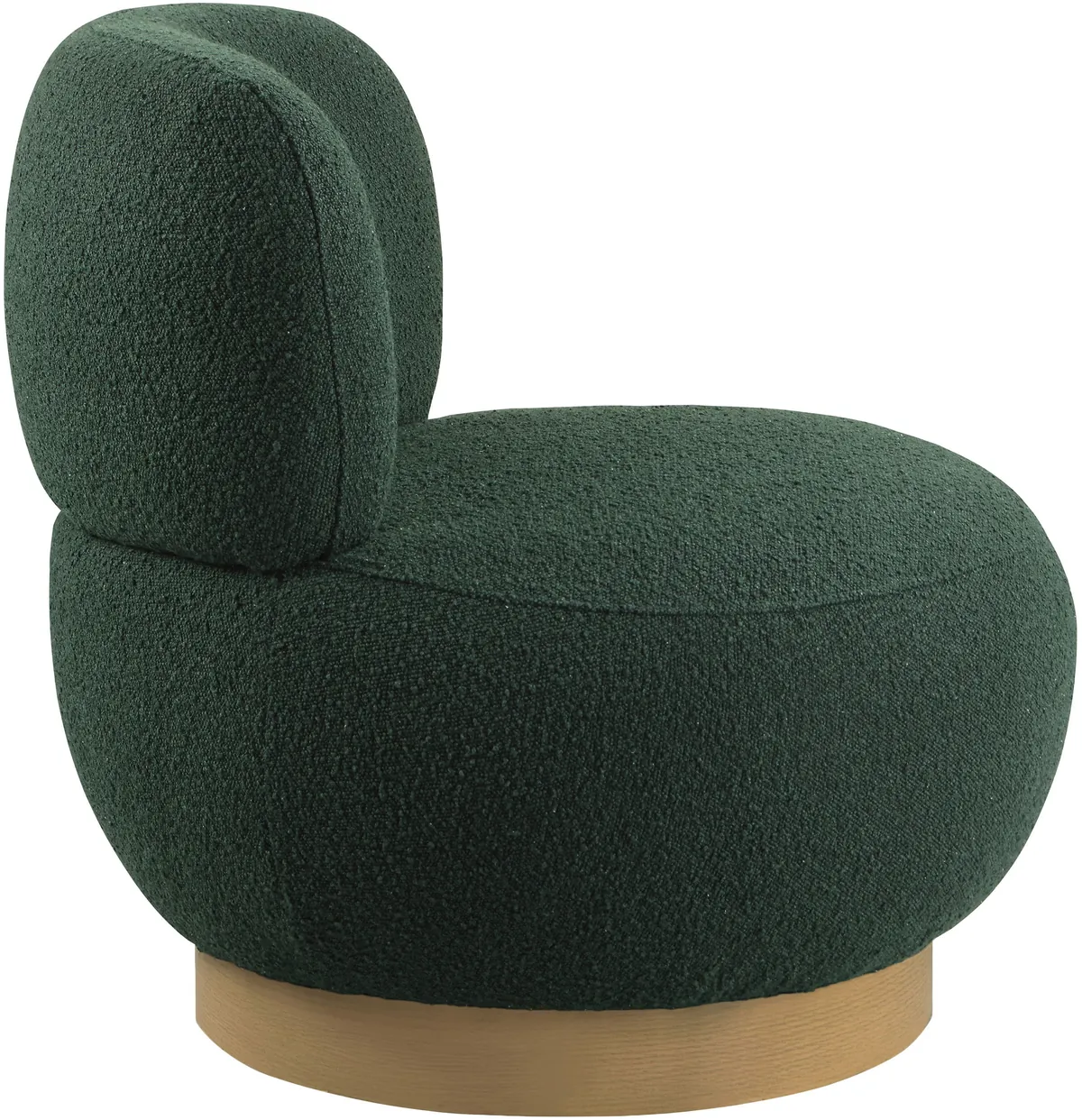 Calais - Accent Chair With Natural Base - Green