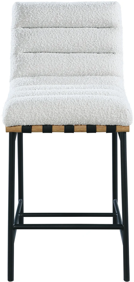 Burke - Boucle Counter Stool - Cream