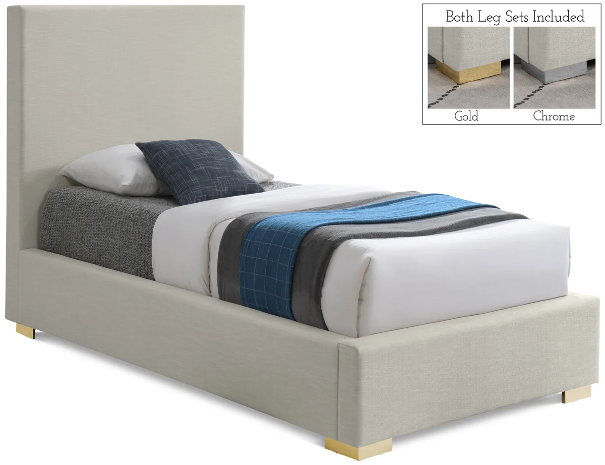 Crosby - Twin Bed - Beige