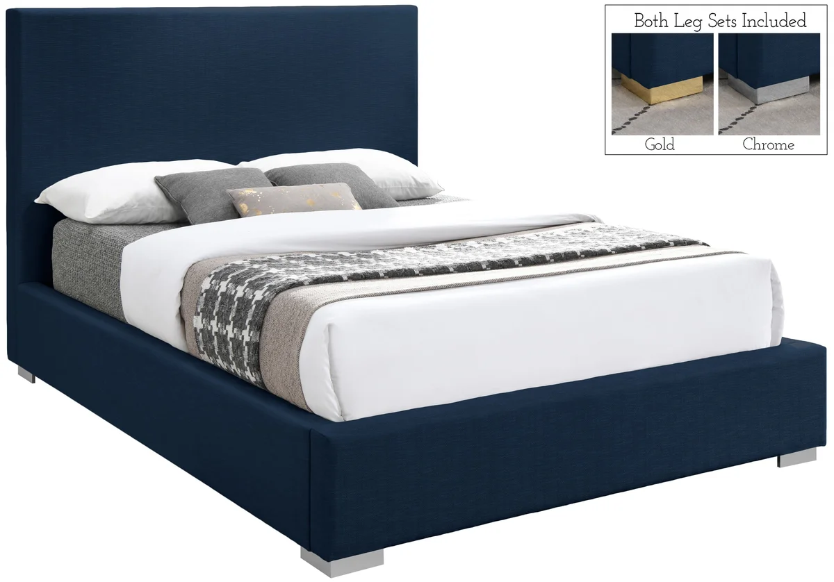Crosby - Queen Bed - Navy - View 2