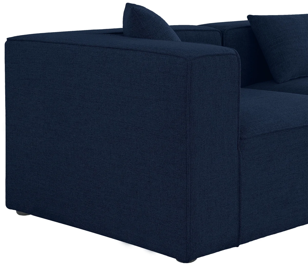 Cube - Linen 5 Piece Modular Sectional - Navy