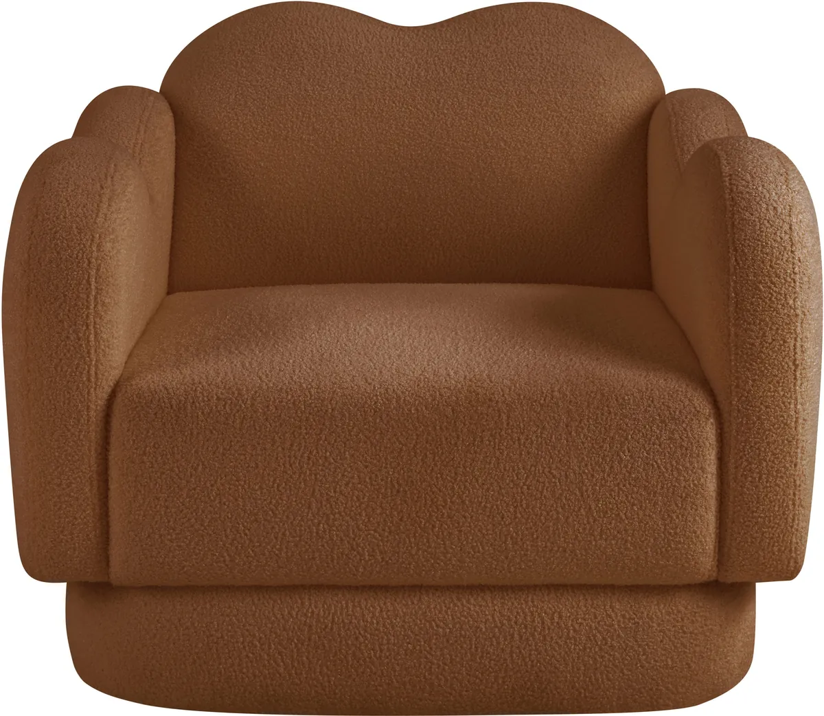 Bloom - Teddy Fabric Chair - Saddle - View 2