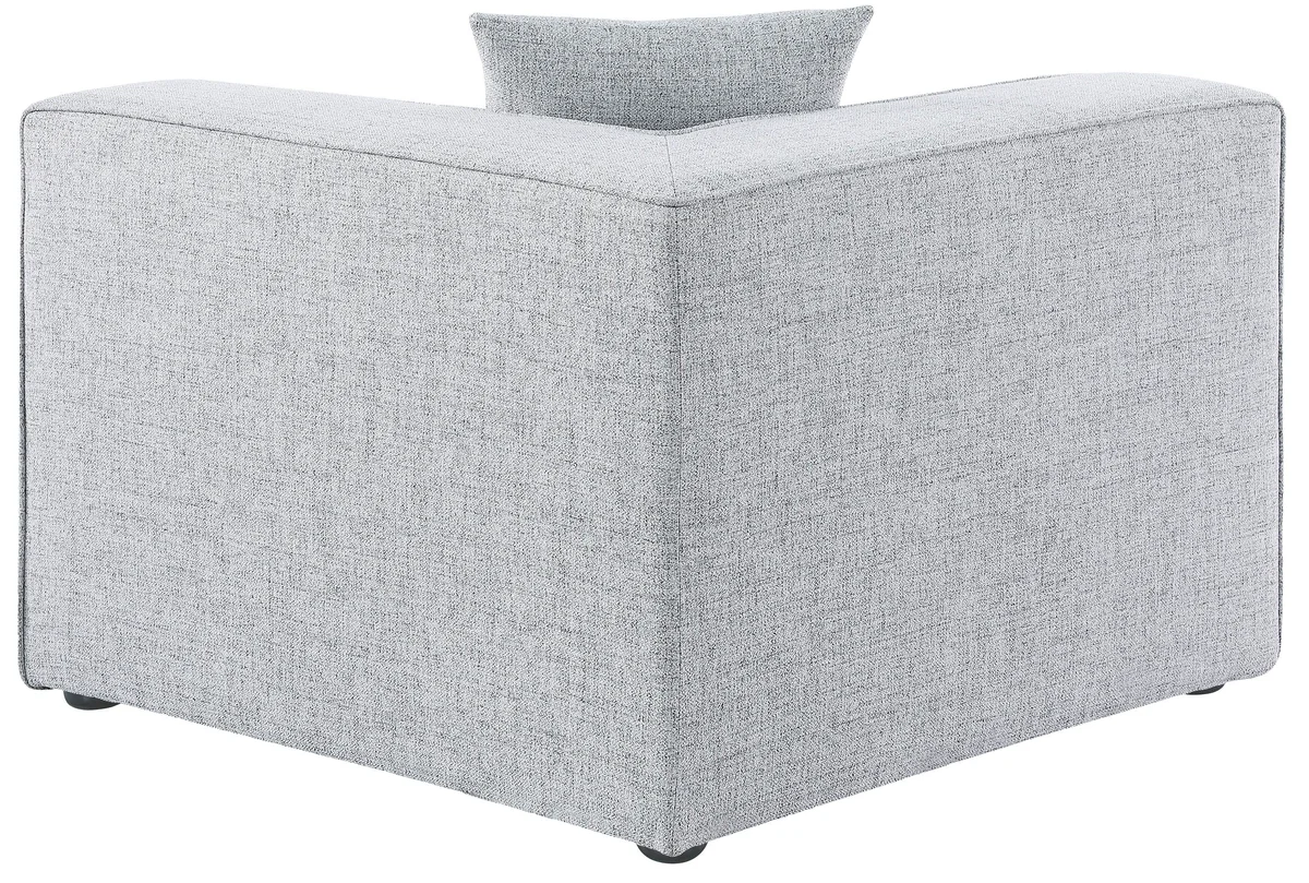 Cube - Linen Corner Chair - Gray