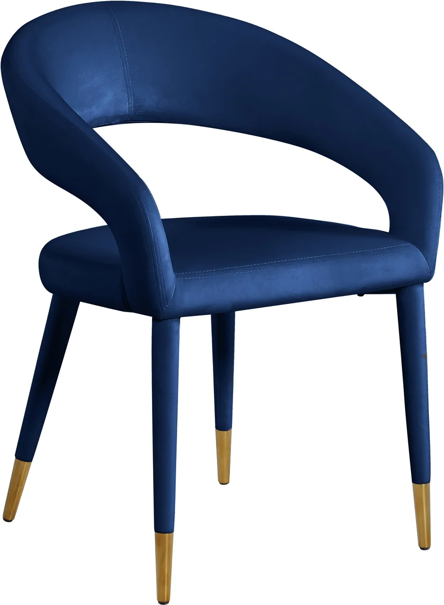 Destiny - Dining Chair - Navy - Fabric