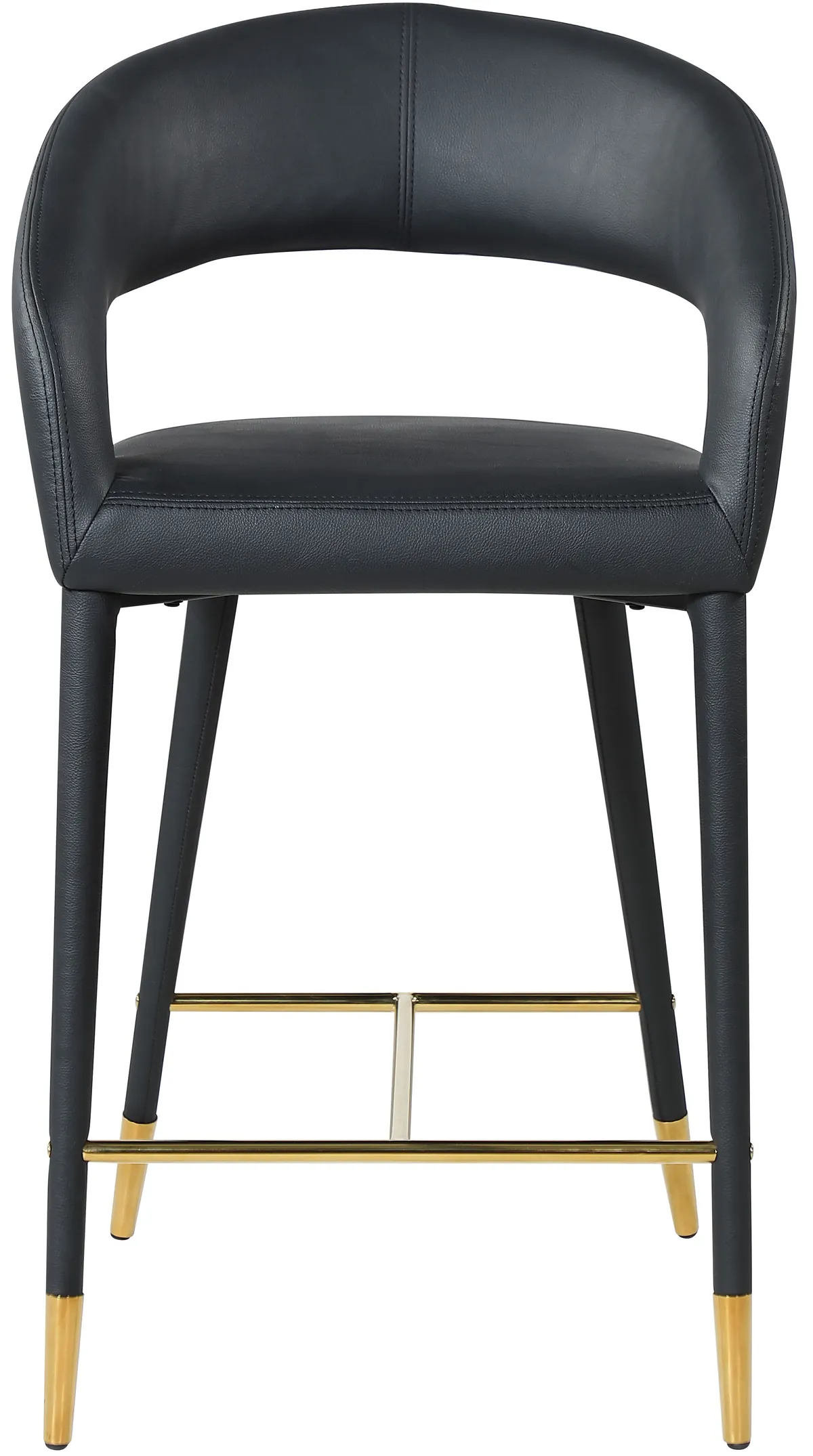 Destiny - Stool - Black - Faux Leather