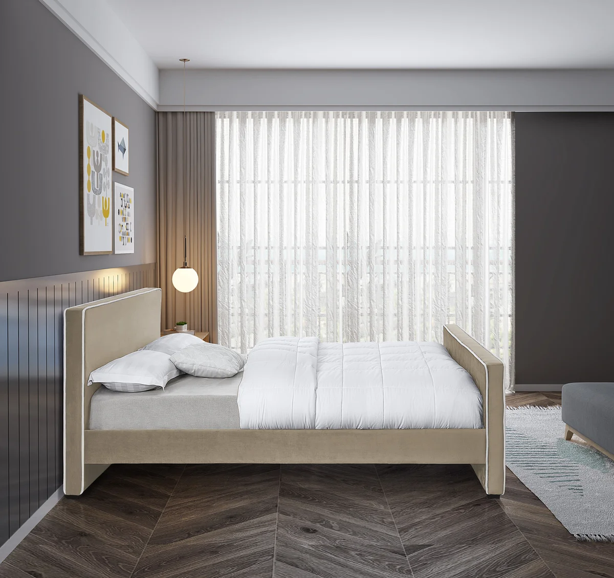 Dillard - Full Bed - Beige