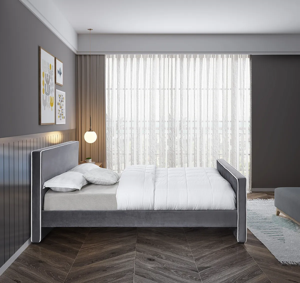 Dillard - King Bed - Gray