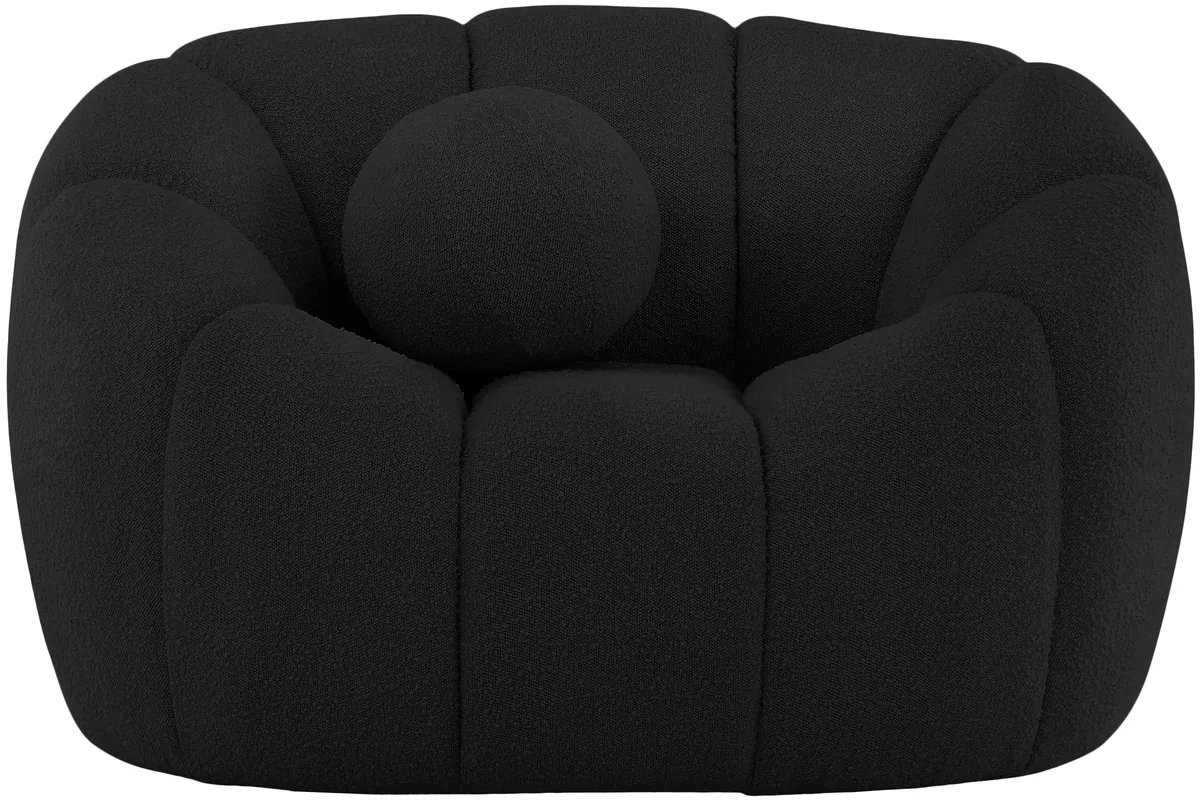 Elijah - Boucle Chair - Black