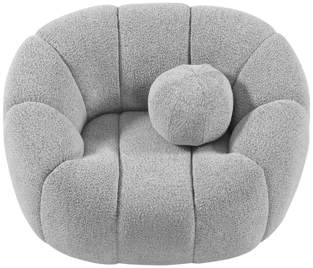 Elijah - Boucle Chair - Gray