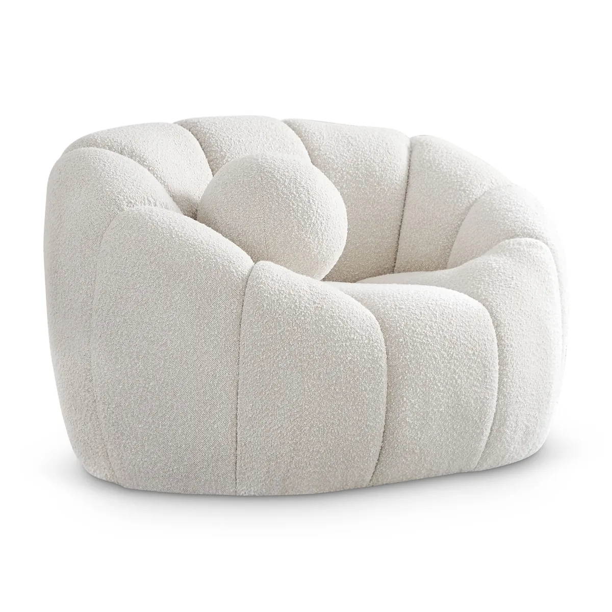 Elijah - Boucle Chair - Cream