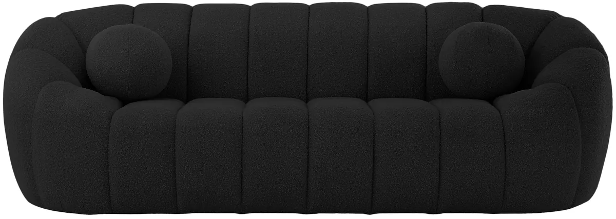 Elijah - Boucle Sofa - Black