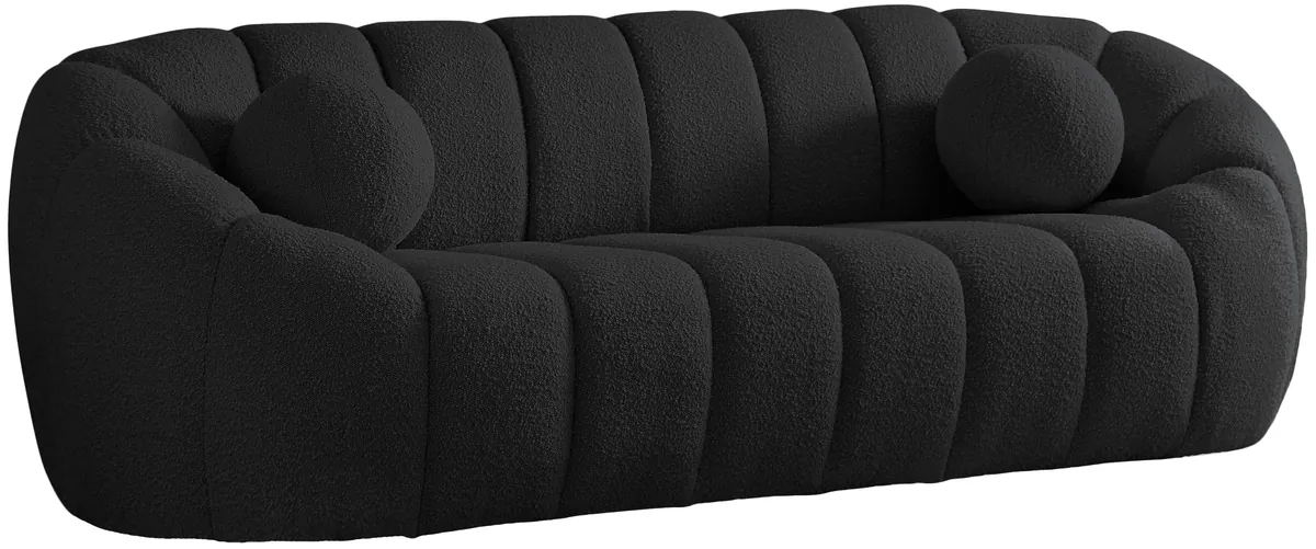 Elijah - Boucle Sofa - Black