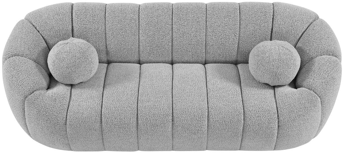 Elijah - Boucle Sofa - Gray