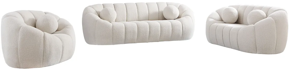 Elijah - Boucle Sofa - Cream