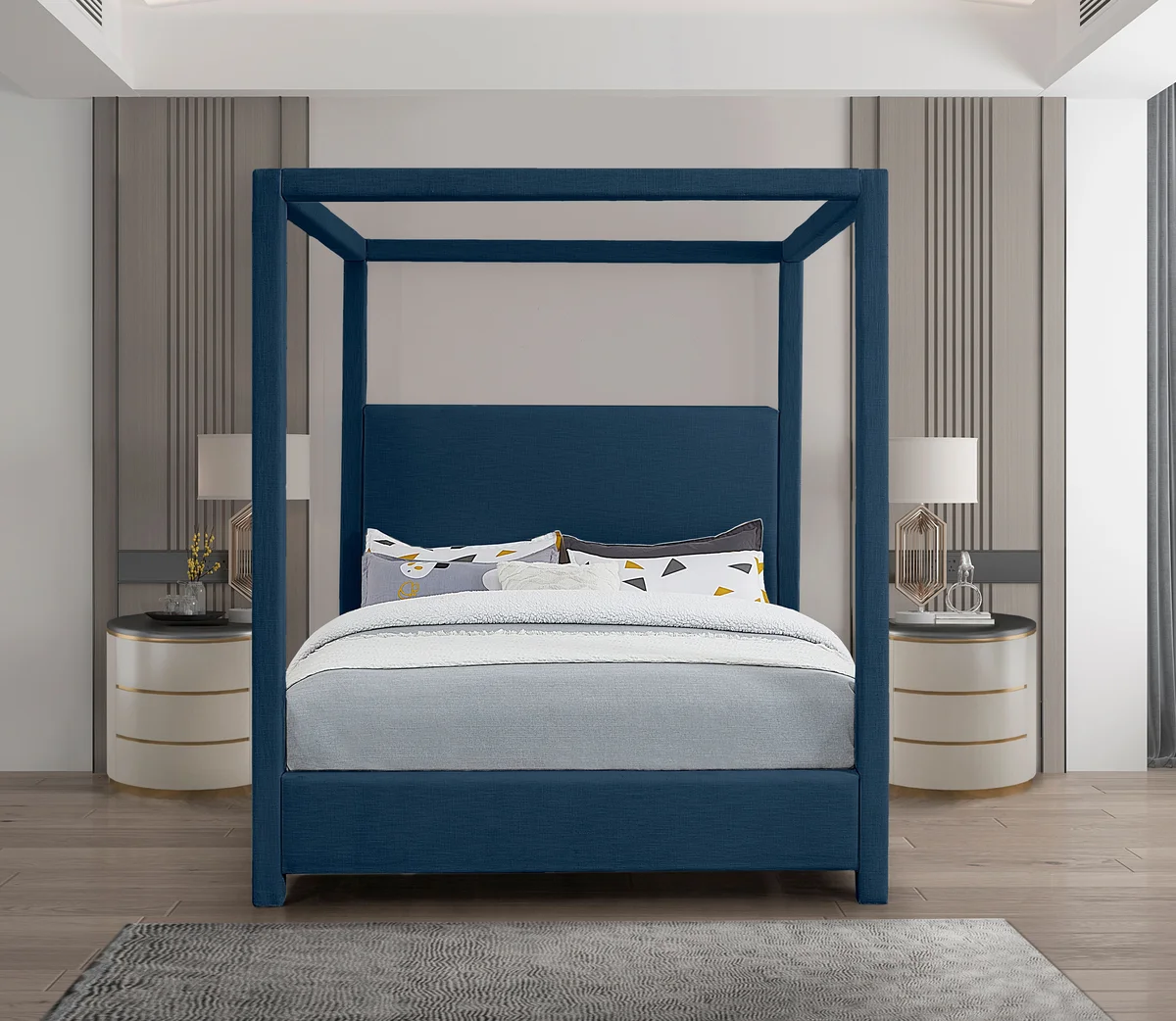 Emerson - Queen Bed - Navy