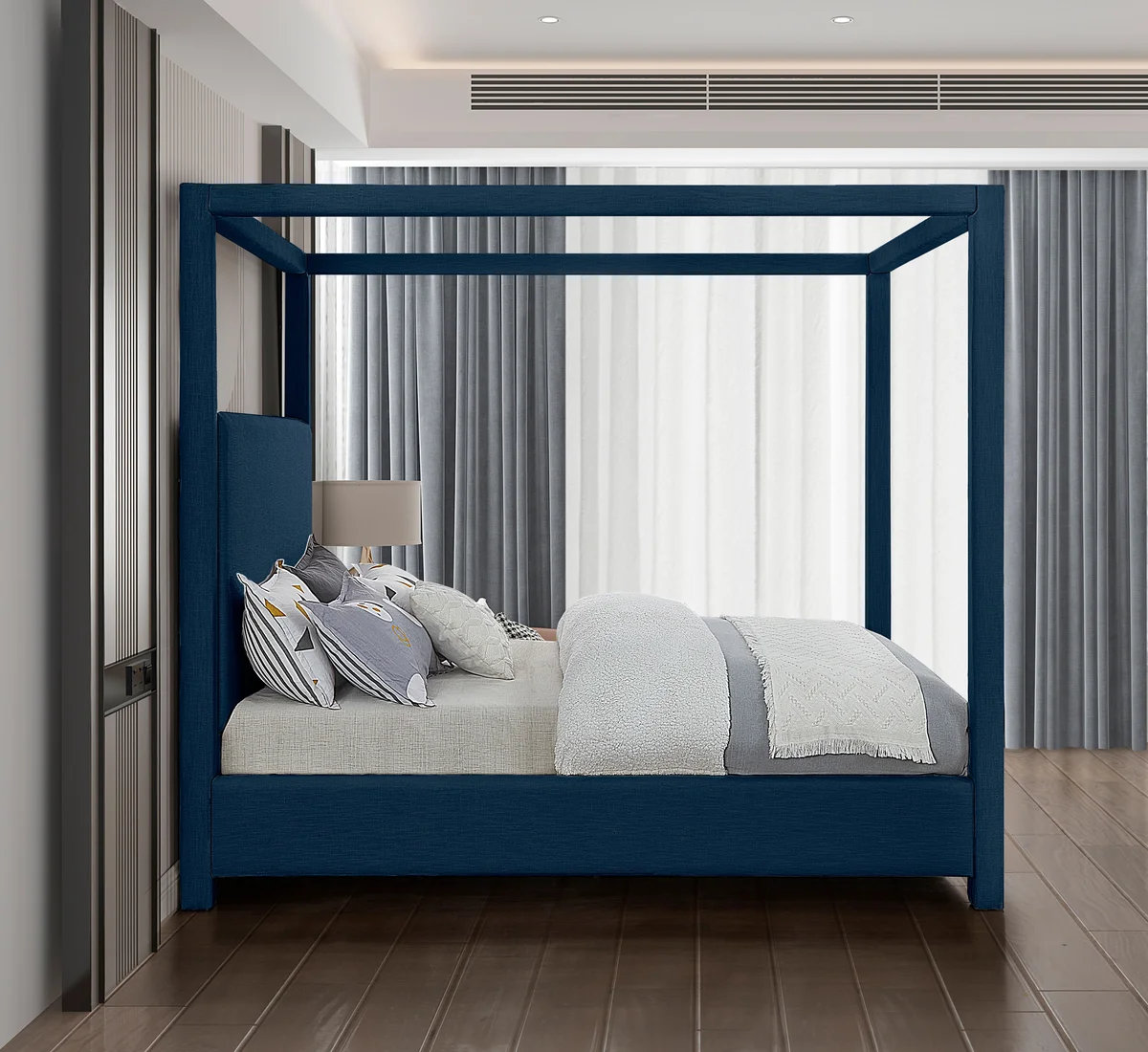 Emerson - Queen Bed - Navy
