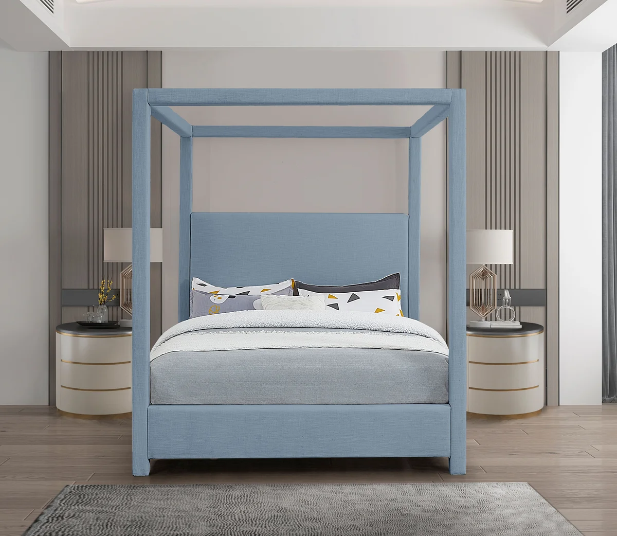 Emerson - King Bed - Sky Blue