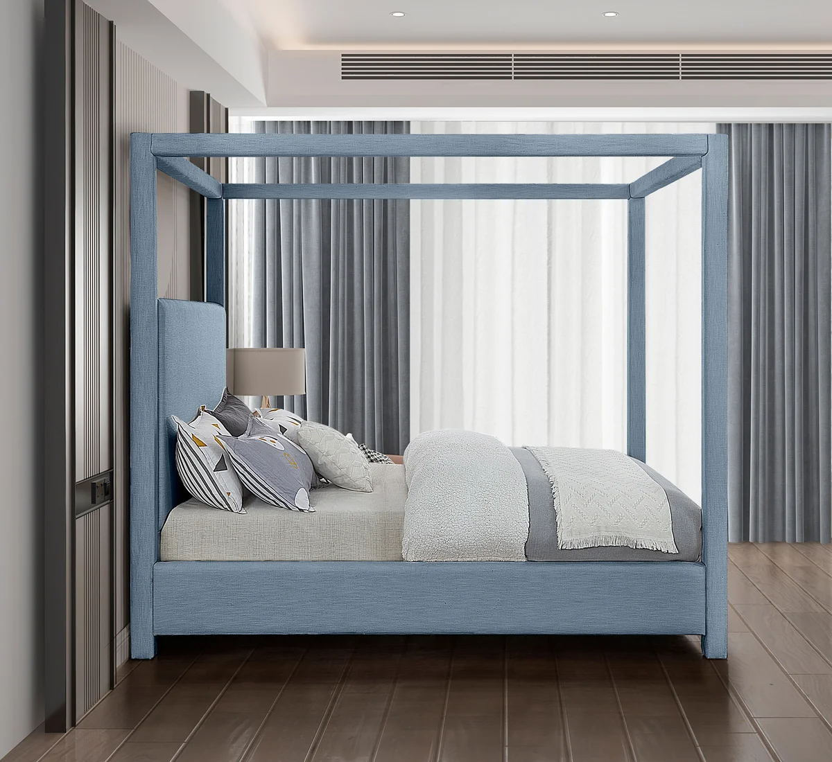 Emerson - Queen Bed - Sky Blue