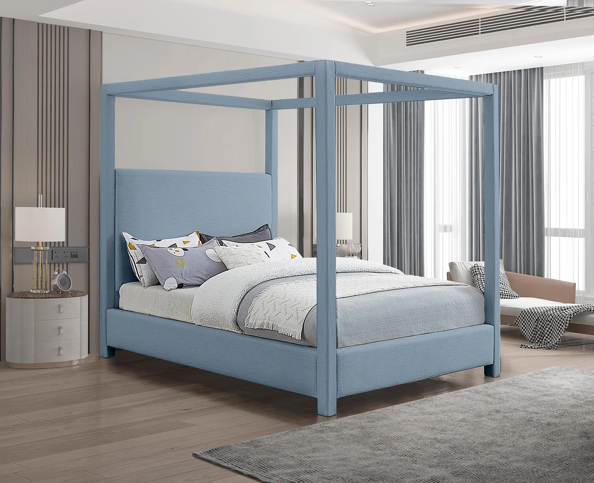 Emerson - Queen Bed - Sky Blue - View 2