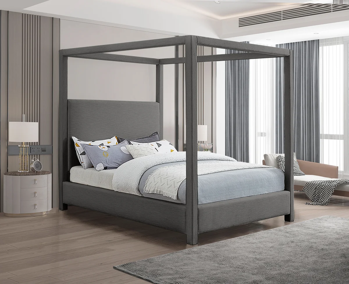 Emerson - King Bed - Gray - View 2