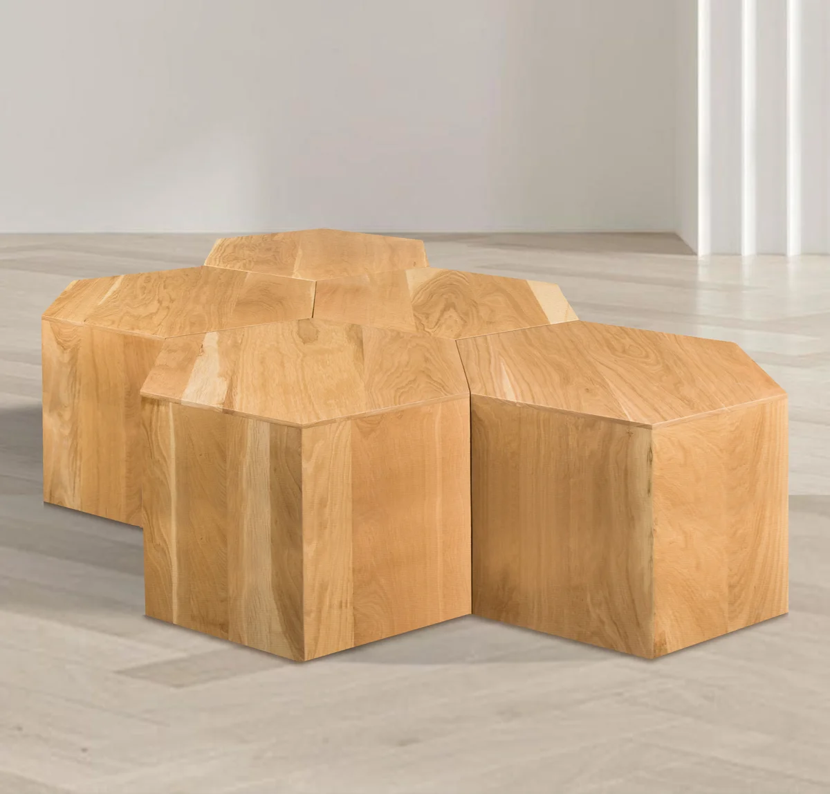 Eternal - Coffee Table 5 Piece - Natural - View 2