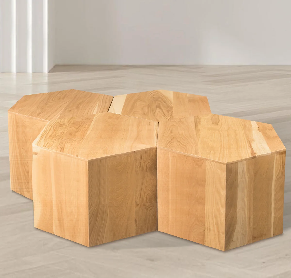 Eternal - Coffee Table 4 Piece - Natural - View 2