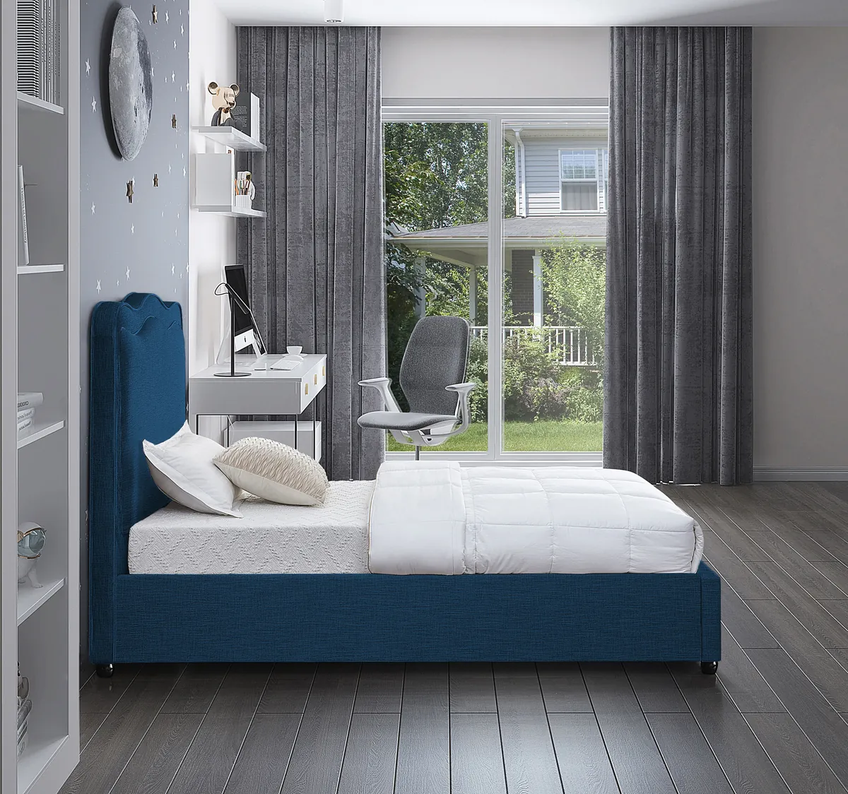 Felix - Twin Bed - Navy