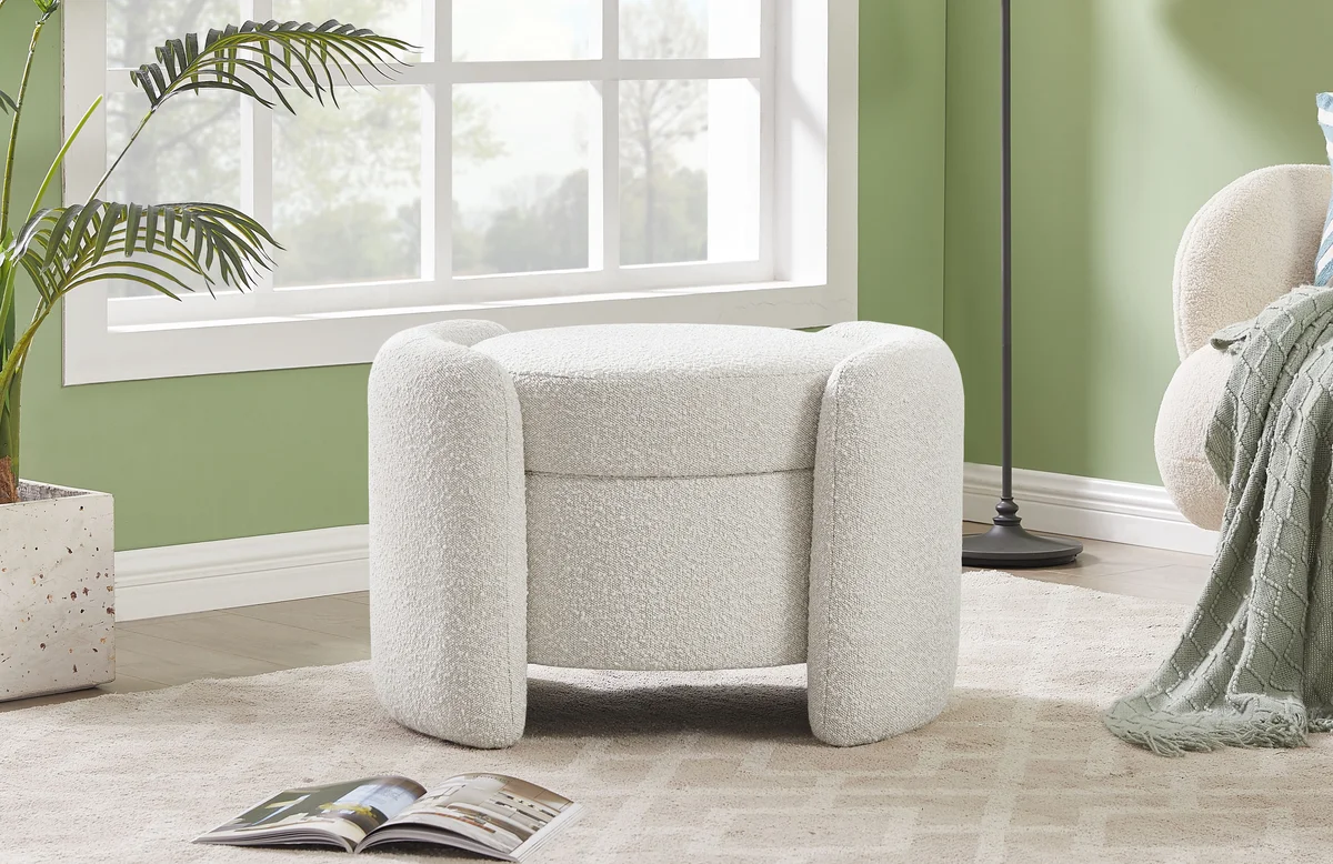 Horizon - Ottoman - Cream - View 2