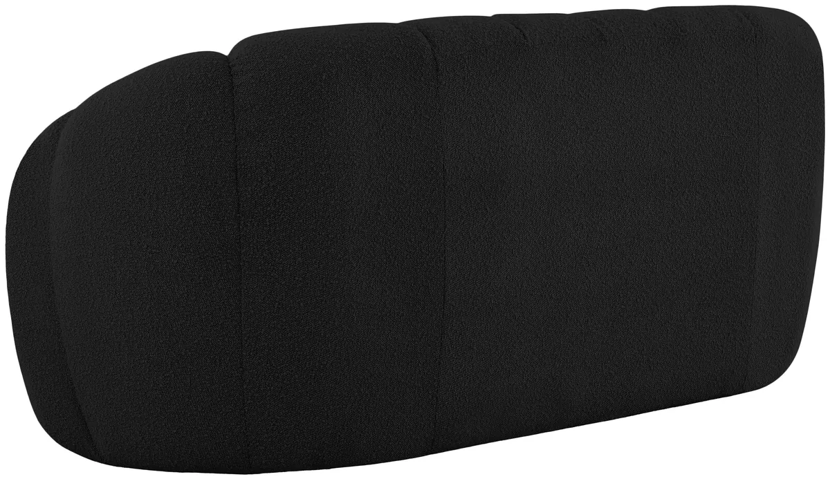Elijah - Boucle Loveseat - Black