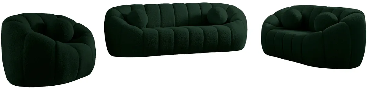 Elijah - Boucle Loveseat - Green