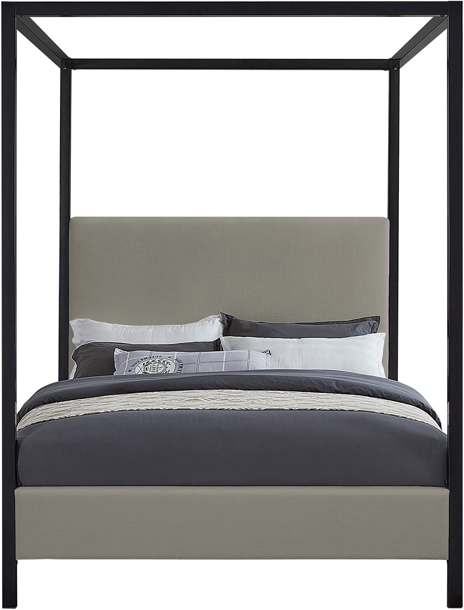 James - King Bed - Gray