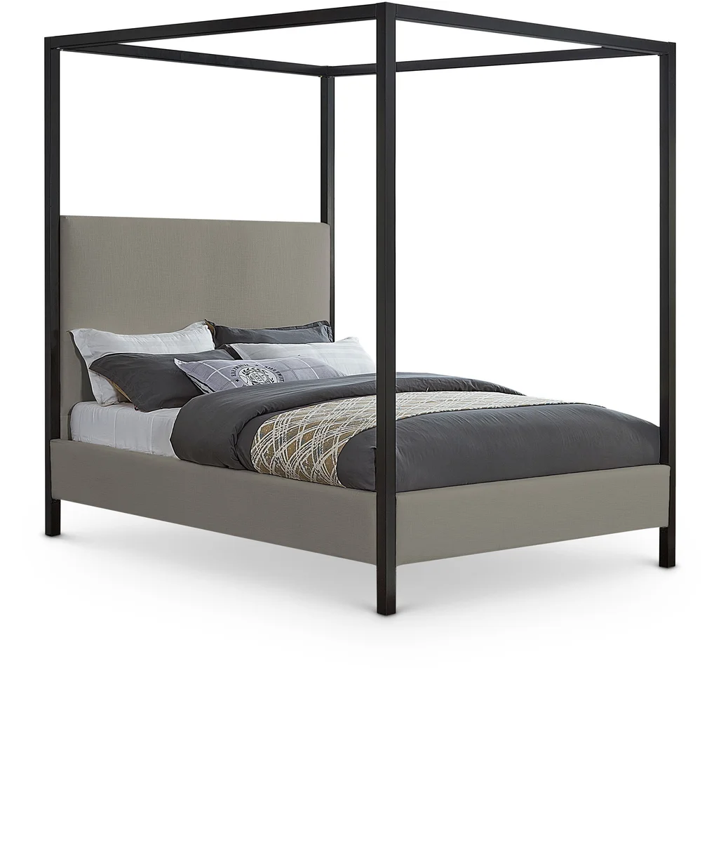 James - Queen Bed - Gray