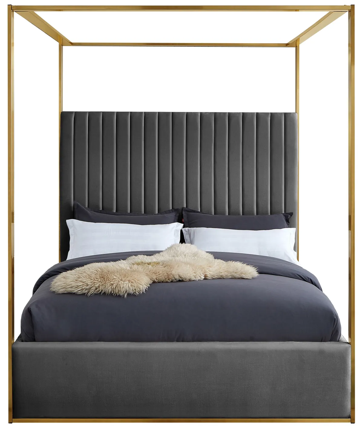 Jones - King Bed - Gray
