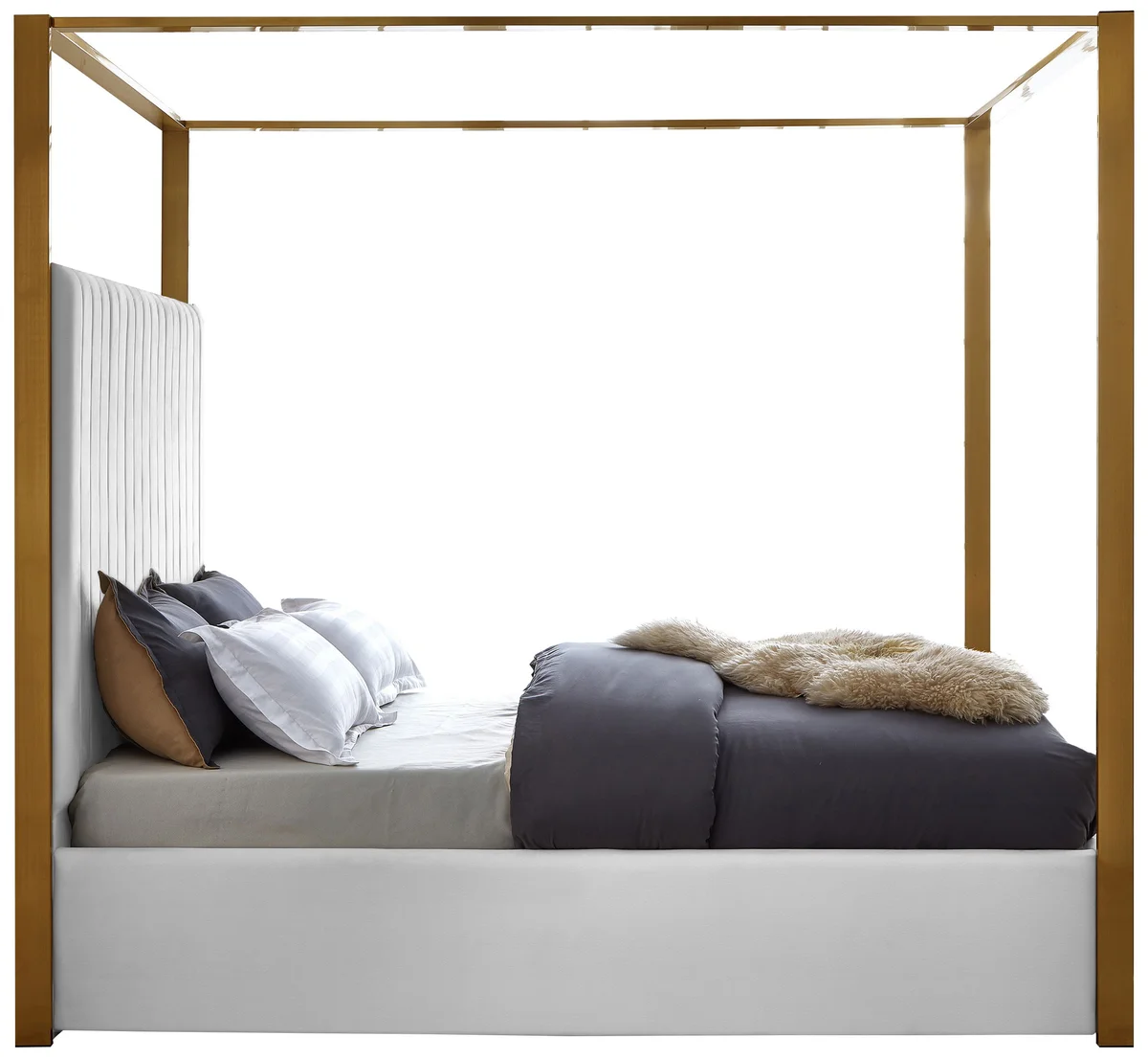 Jones - King Bed - White