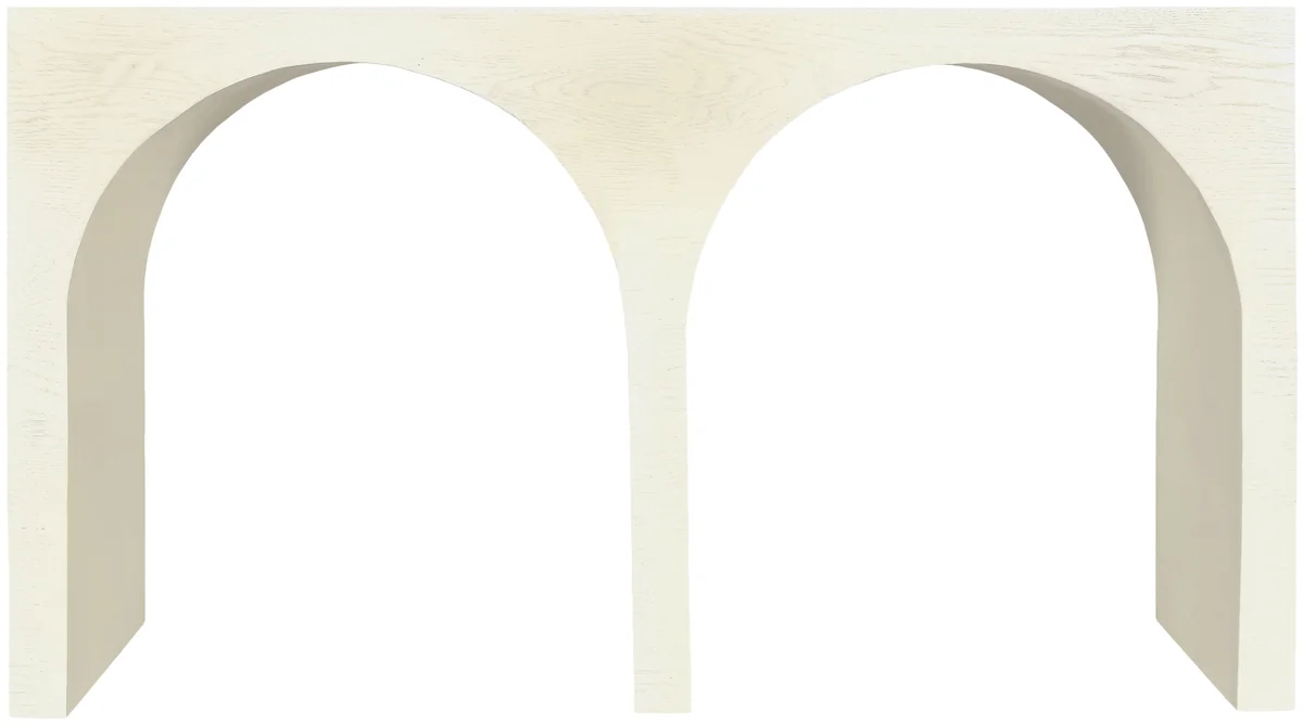 June - Console Table - Cream Oak - Wood